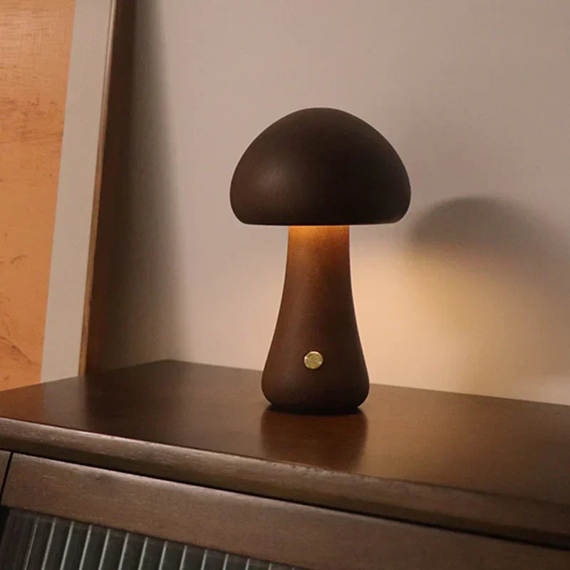 Minimalistisk svampformad bordslampa med touch bild 12