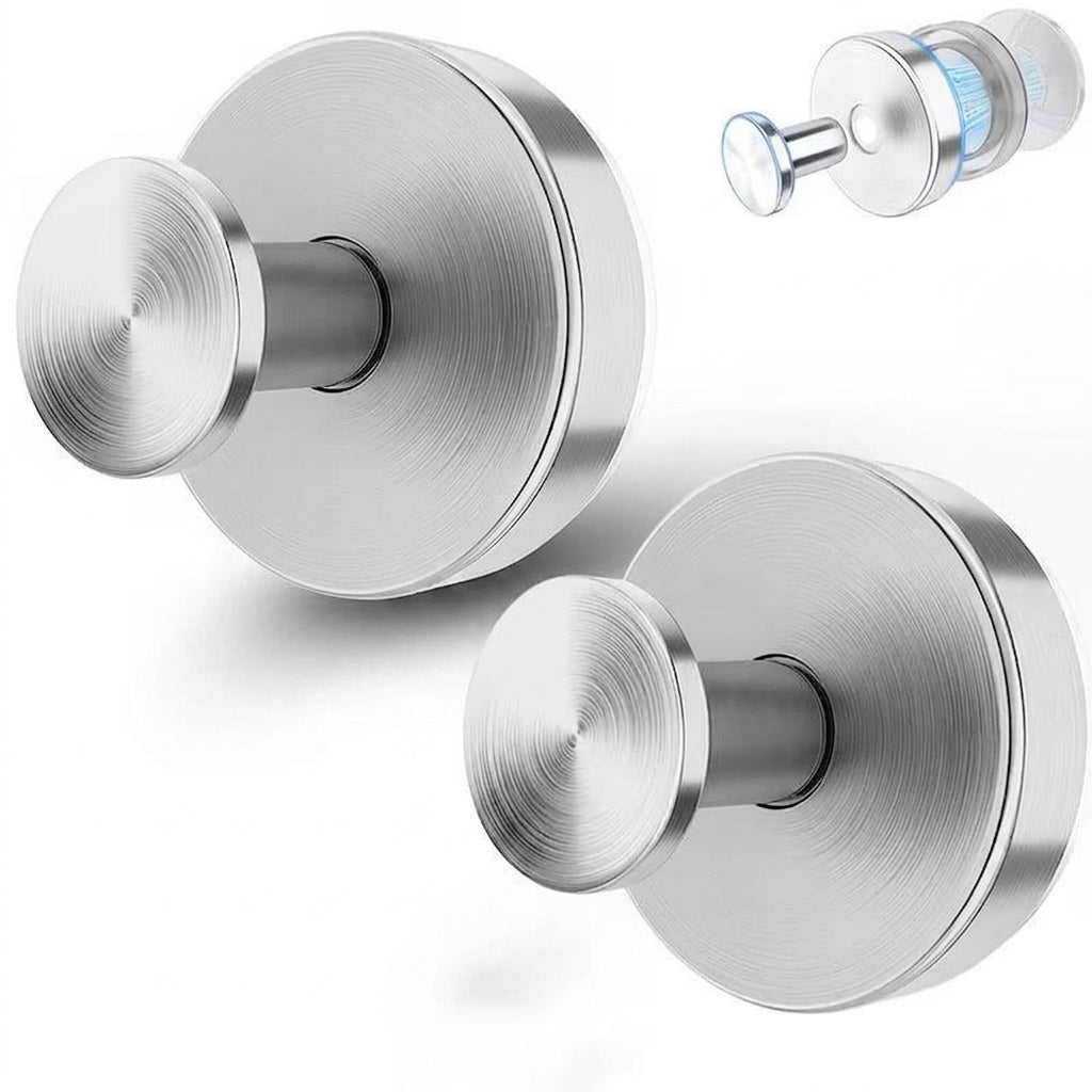 Duschkrokar med sugfäste – vrid och lås utan borrning, 2-pack