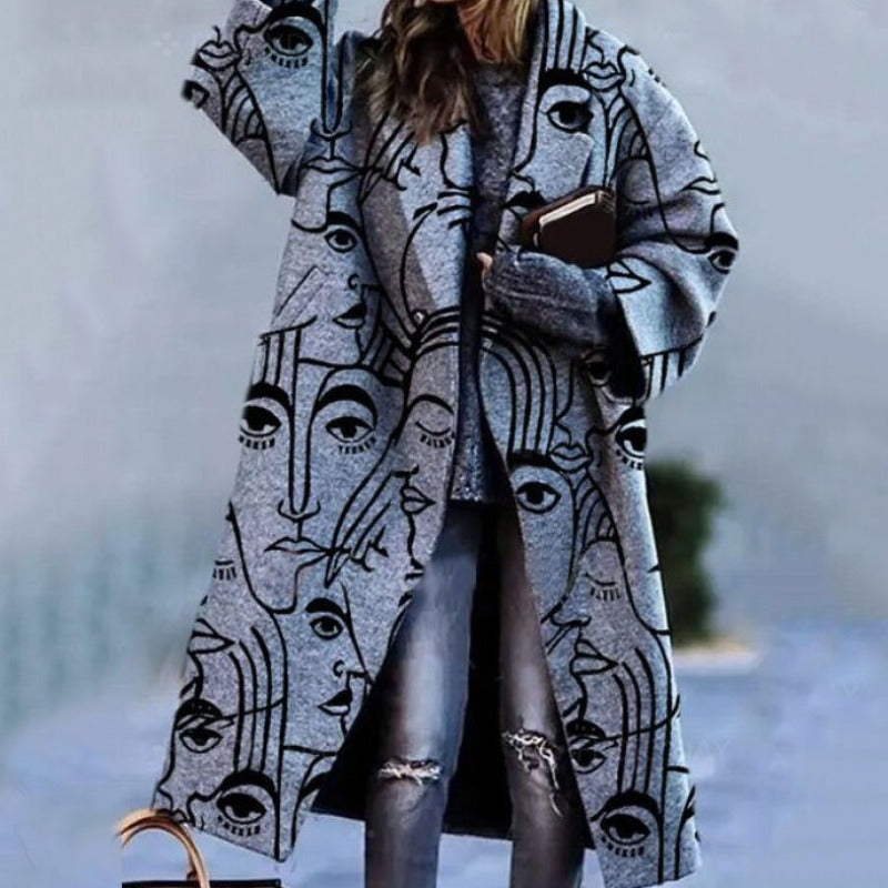 Dam lång trenchcoat bild 8