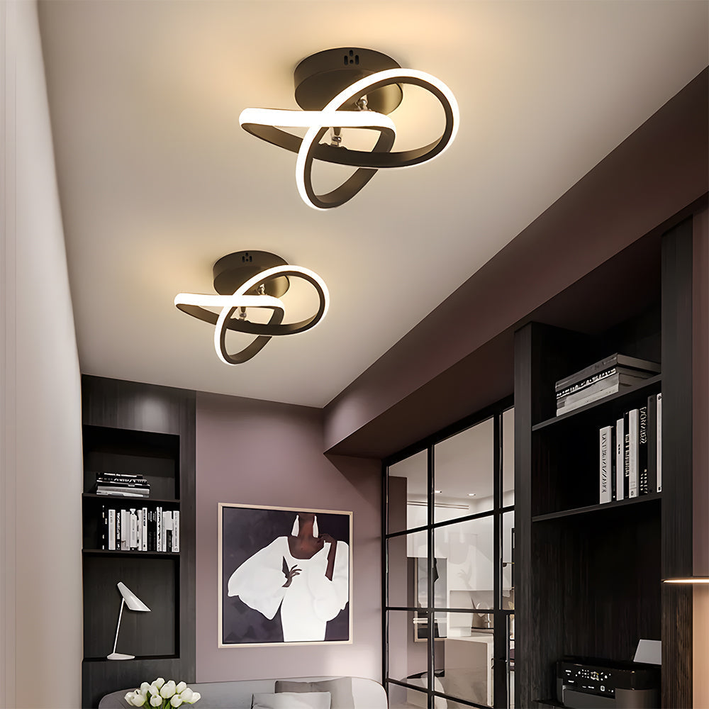Modern geometrisk LED taklampa bild 5