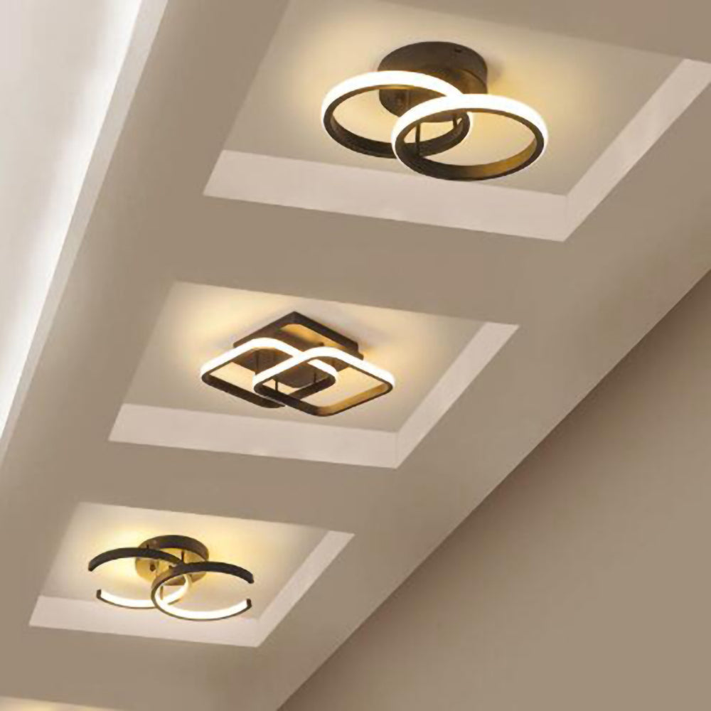 Modern geometrisk LED taklampa bild 13
