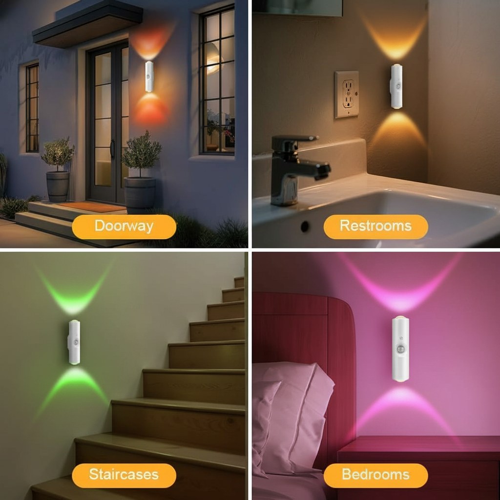 OSDUE magnetisk LED-vägglampa