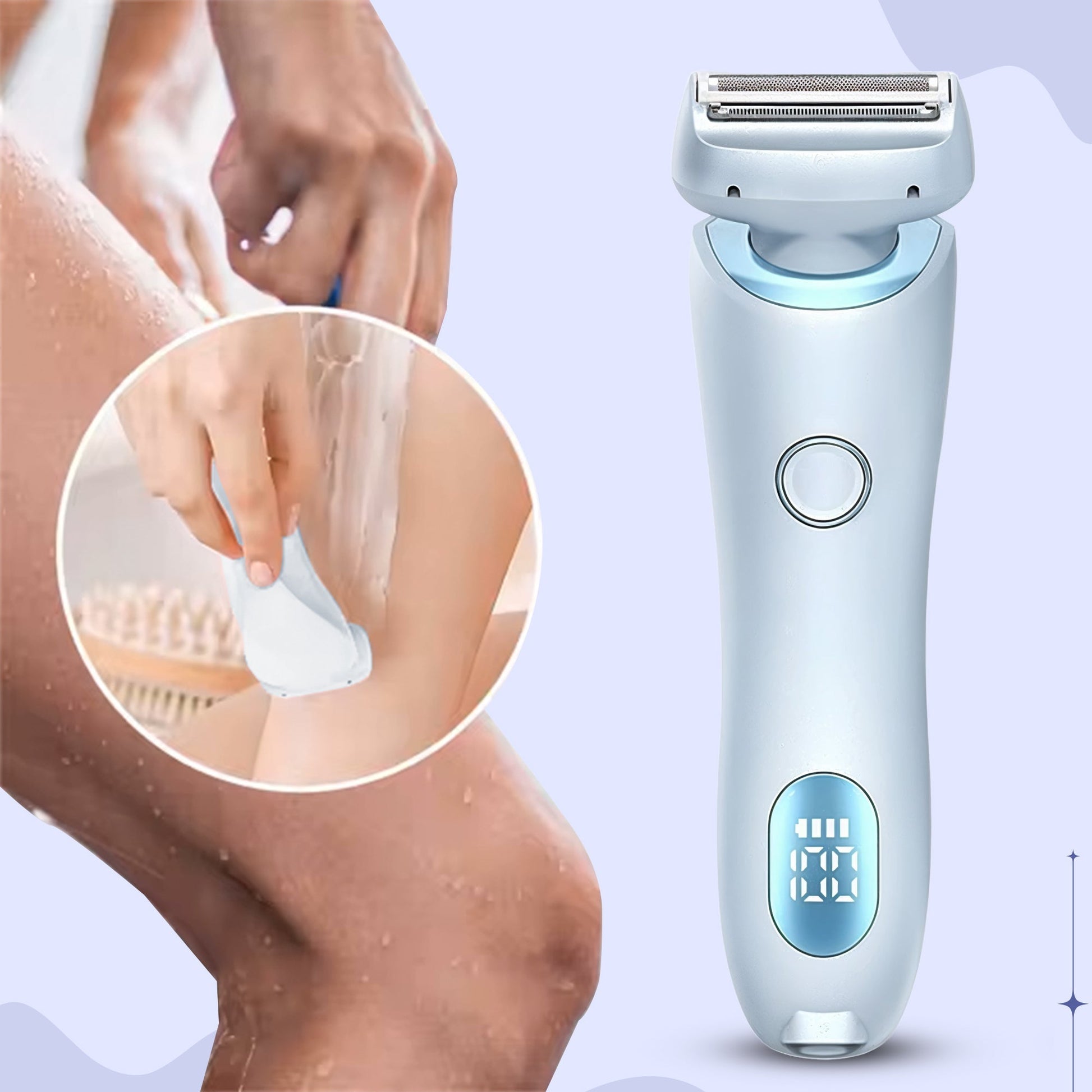Electric portabel Wet och torr Shaving Razor bild 5