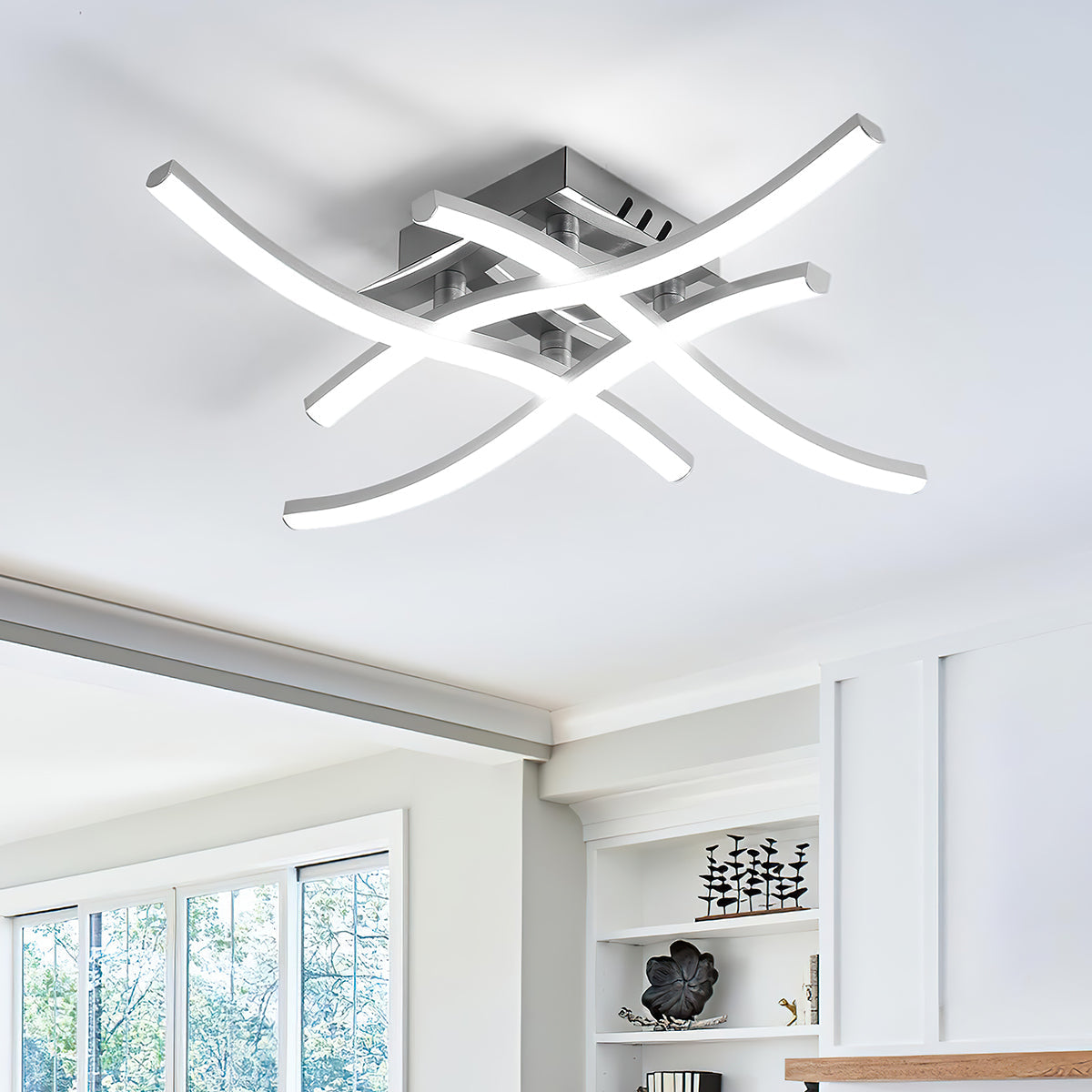 Modern plafond LED taklampa bild 1