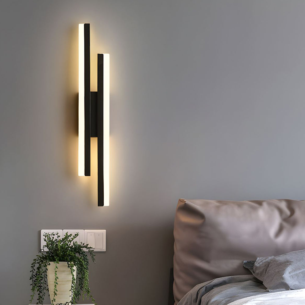 Modern stil linjär LED vävägglampa bild 3