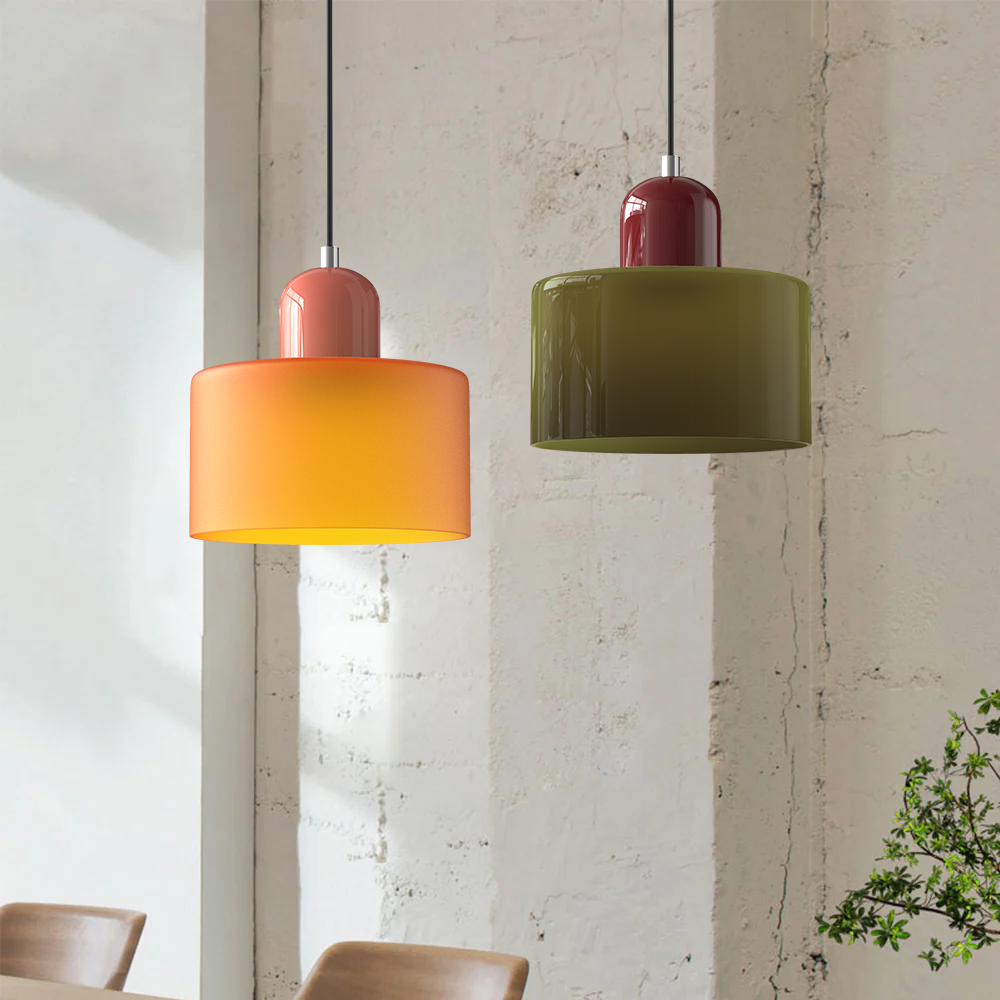 Nordisk stil cylindrisk pendellampa bild 37