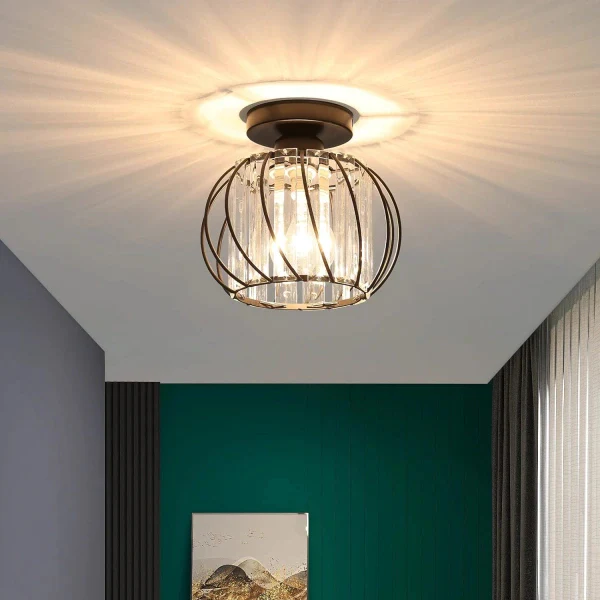 Modern Semi-plafondtaklampa för hall, sovrum, och kök bild 5