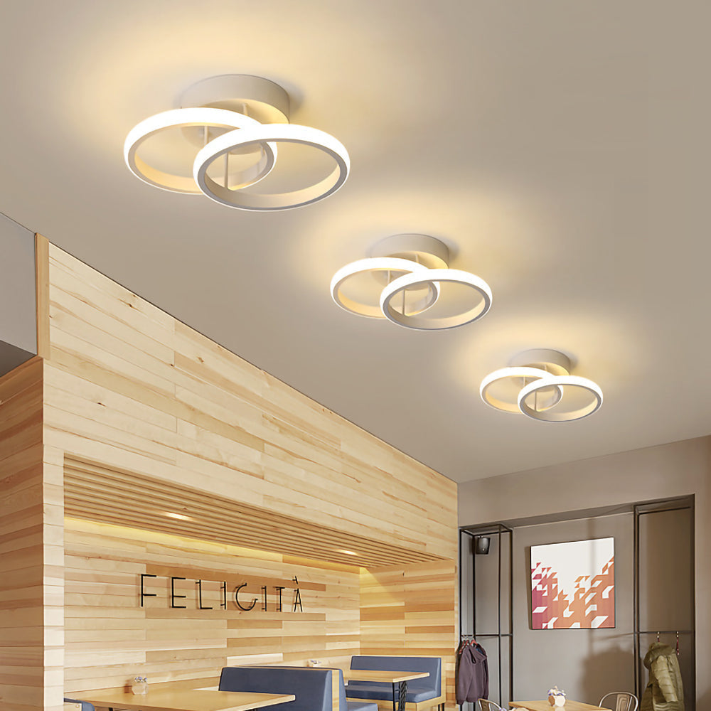 Modern geometrisk LED taklampa bild 17