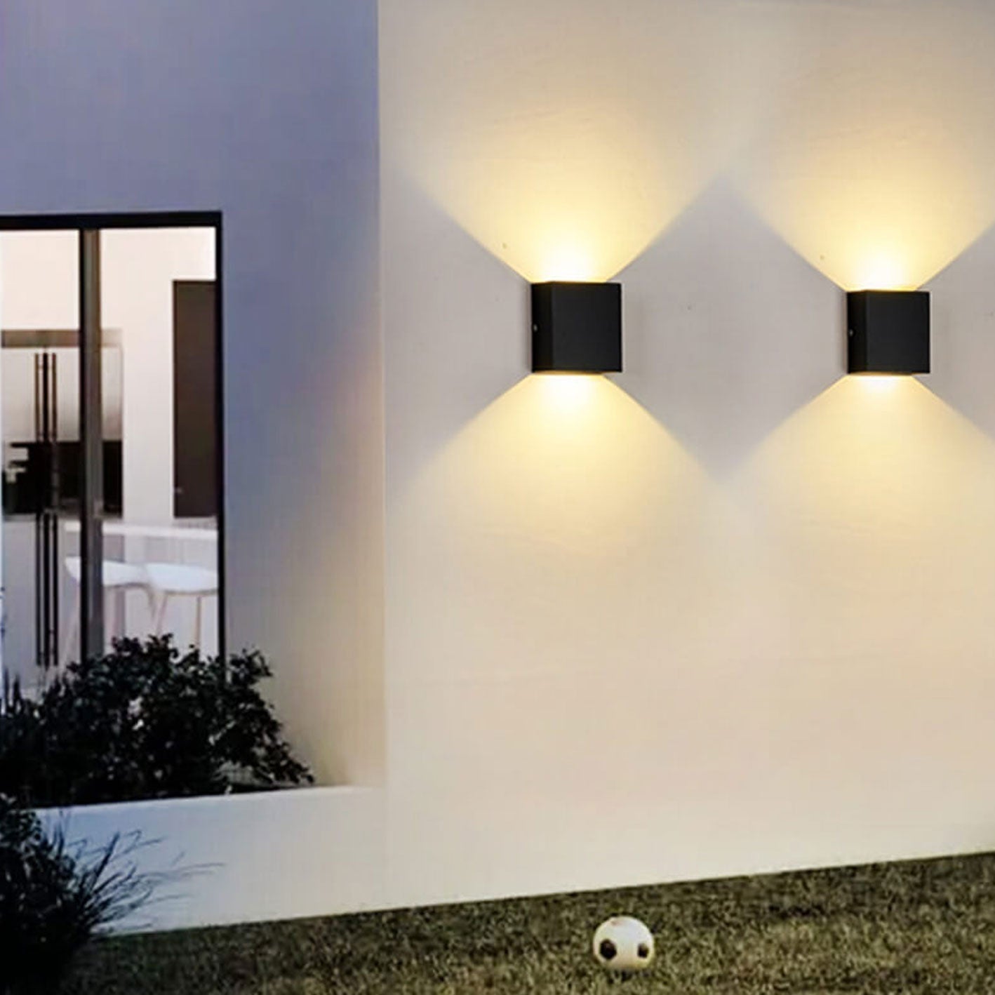 Minimalistisk smart LED vävägglampa för utomhus Use bild 1