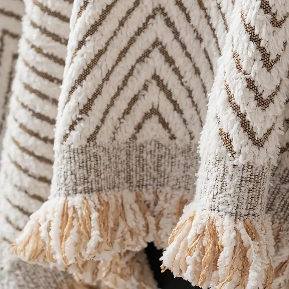 Stripe texturerat sofföverdrag bild 5