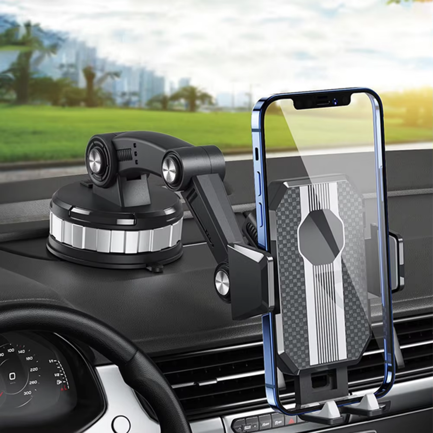 360° roterande Dashboard & Windshield Suction Stand bil Phone Holder bild 1