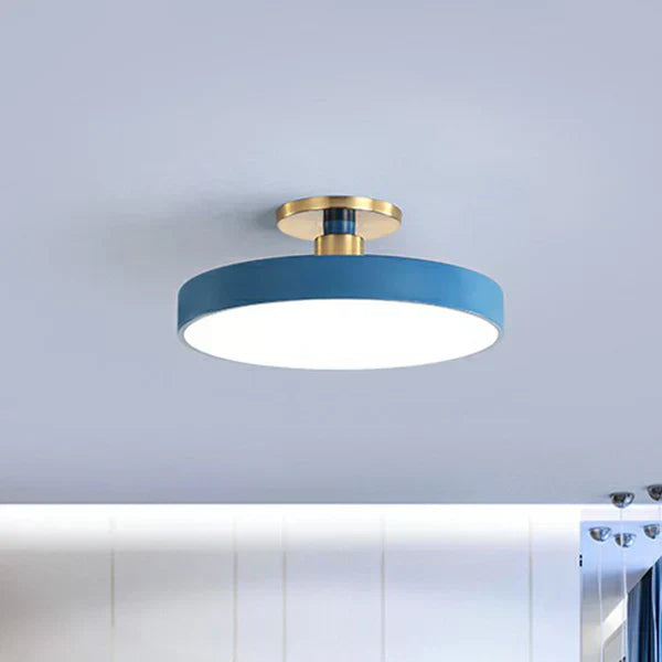Minimalistisk plafond rund taklampa bild 6