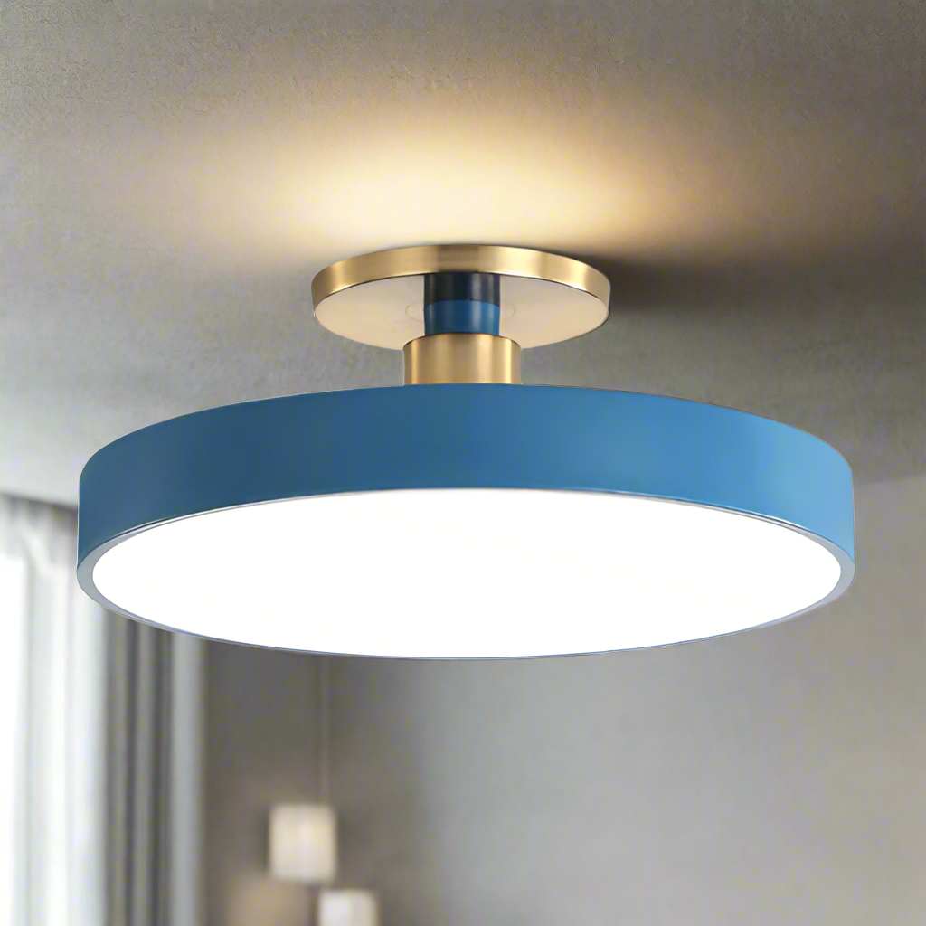 Minimalistisk plafond rund taklampa bild 7