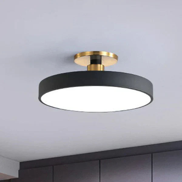 Minimalistisk plafond rund taklampa bild 2