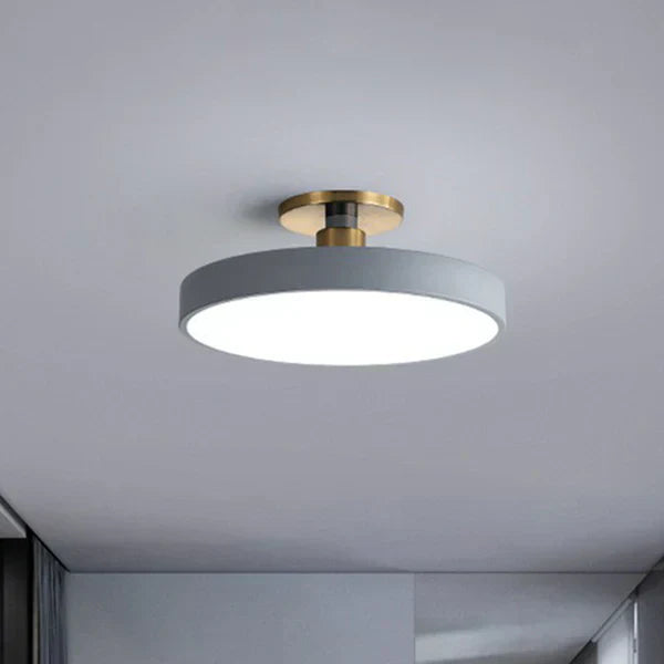 Minimalistisk plafond rund taklampa bild 3