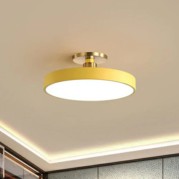 Minimalistisk plafond rund taklampa bild 5