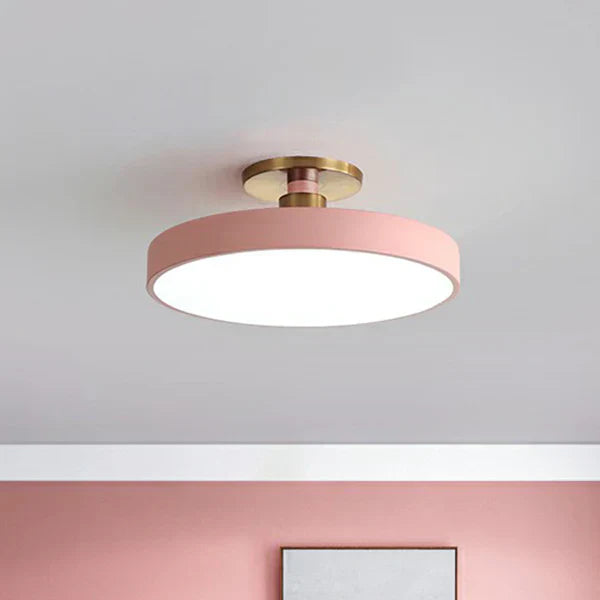 Minimalistisk plafond rund taklampa bild 4