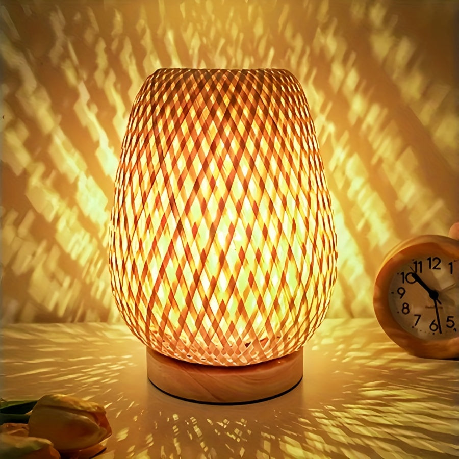 Detaljbild av bohemisk stil LED sänglampa