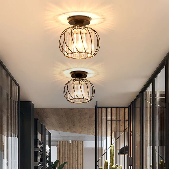 Modern Semi-plafondtaklampa för hall, sovrum, och kök bild 7