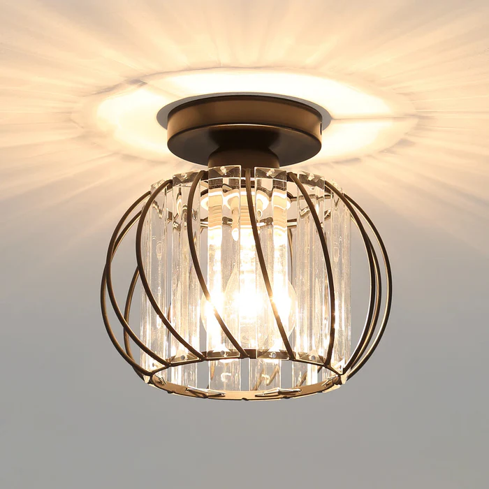 Modern Semi-plafondtaklampa för hall, sovrum, och kök bild 1