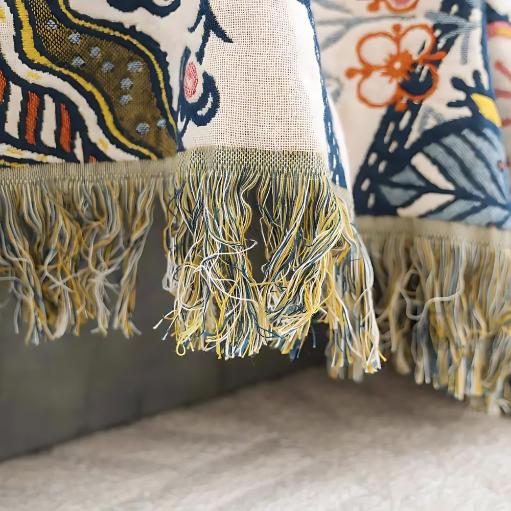 Rustik stilren boho-pläd med mönster bild 4
