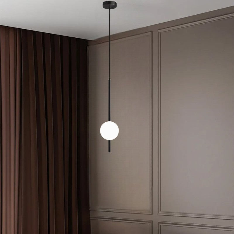 Minimalistisk modern vertikal globpendellampa bild 6