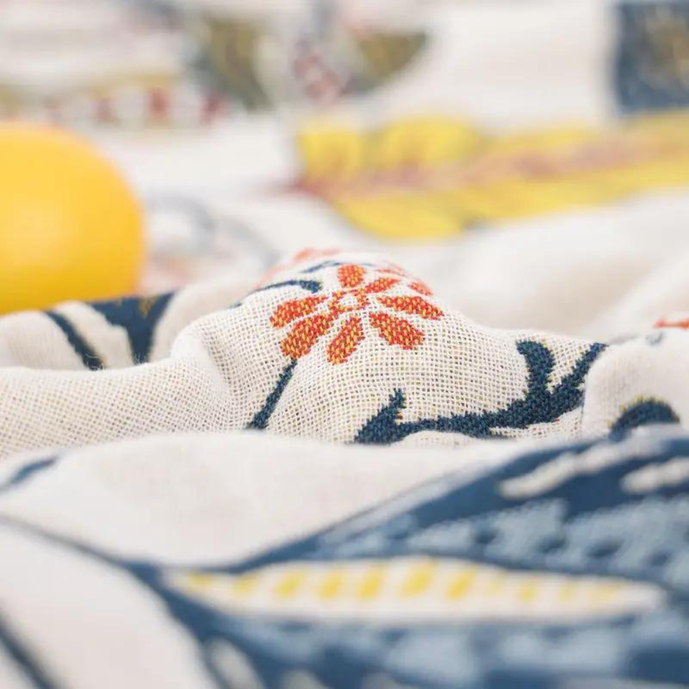 Rustik stilren boho-pläd med mönster bild 5