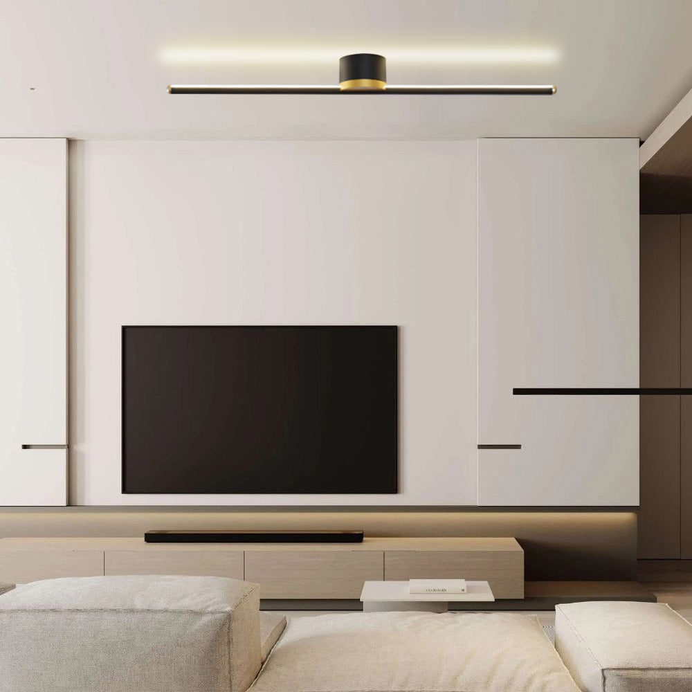 Modern linjär LED Semi plafondtaklampa bild 3