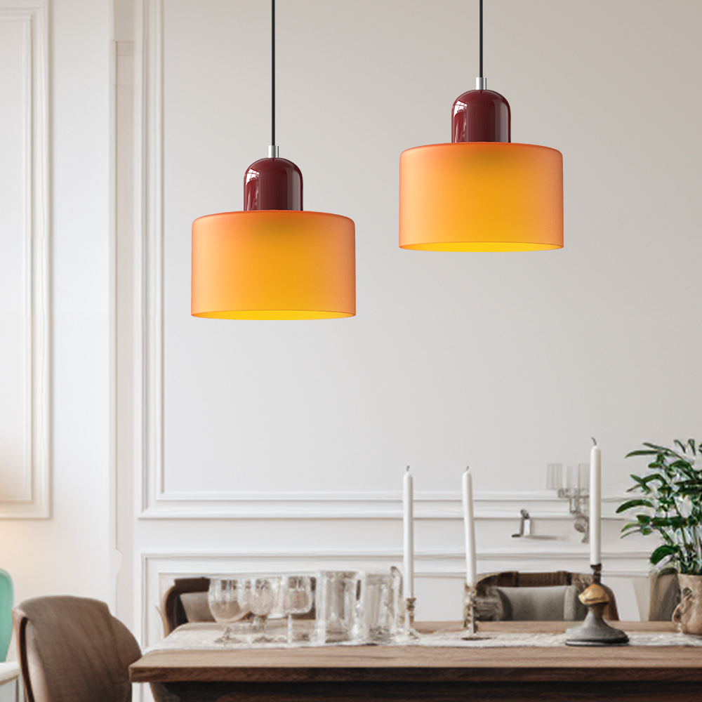 Nordisk stil cylindrisk pendellampa bild 40