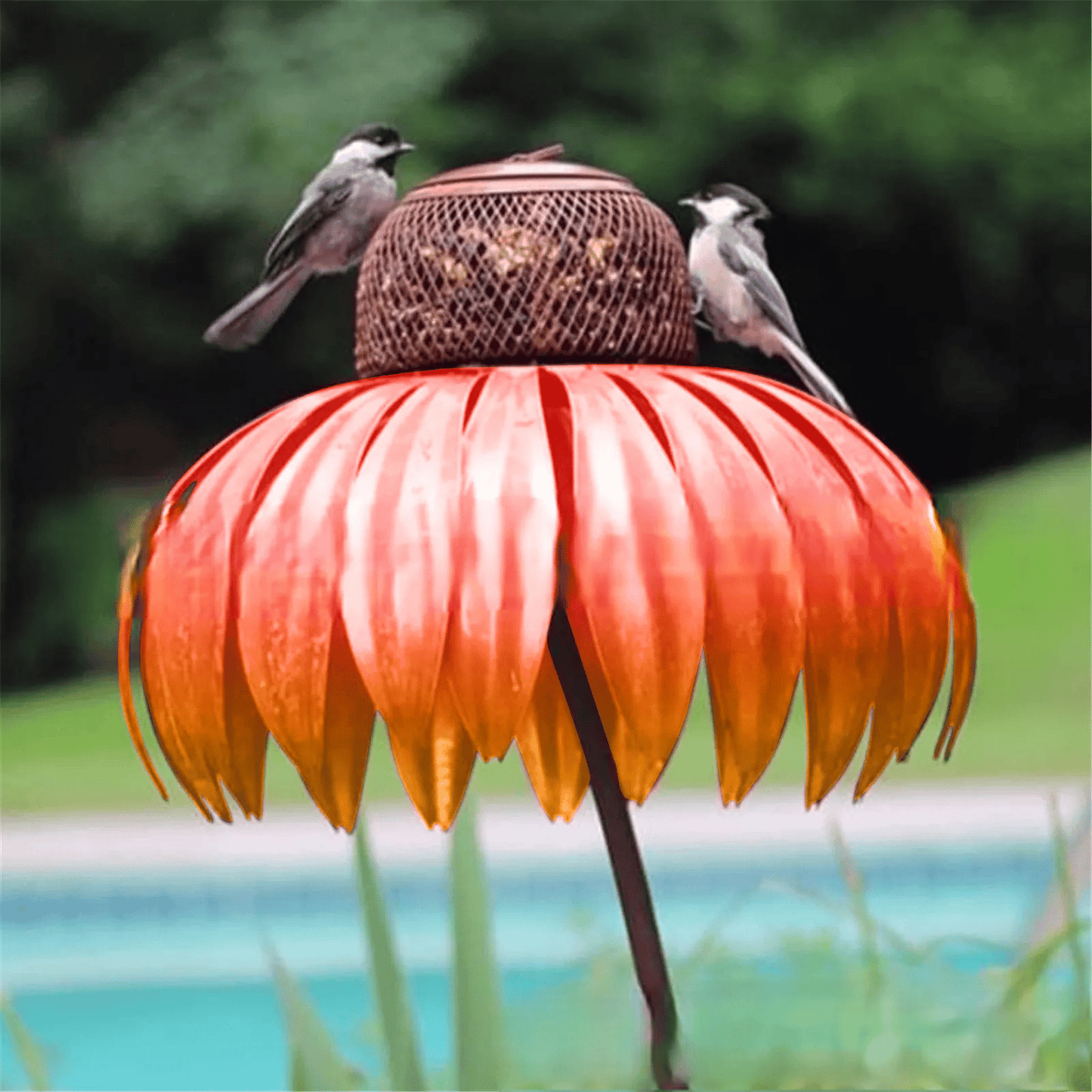 Fågelmatare i blomform bild 6