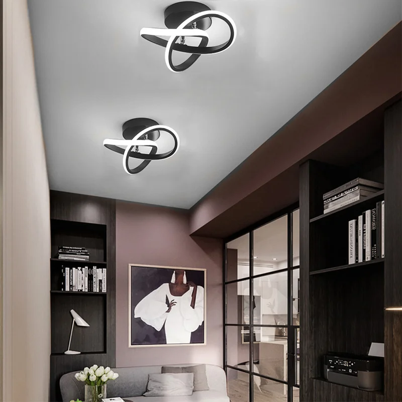 Modern geometrisk LED taklampa bild 3