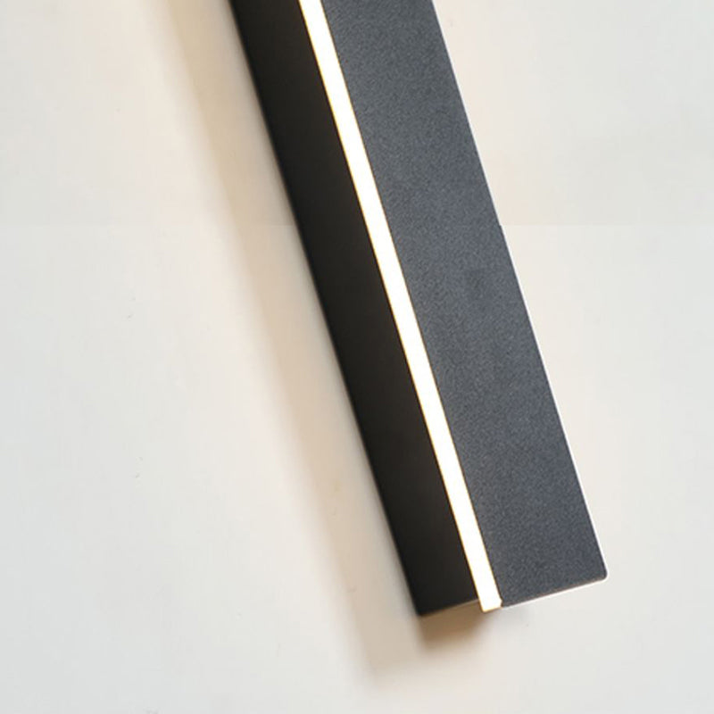 Linjär minimalistisk LED utomhus vävägglampa bild 11