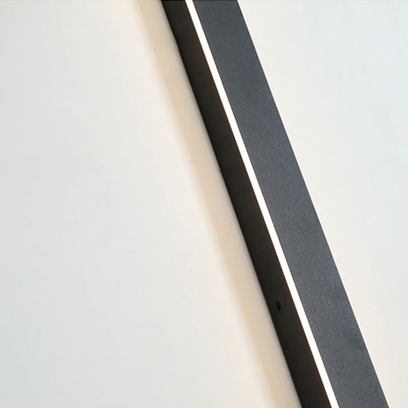 Linjär minimalistisk LED utomhus vävägglampa bild 15