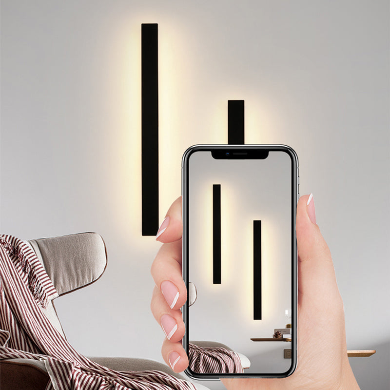 Linjär minimalistisk LED utomhus vävägglampa bild 5