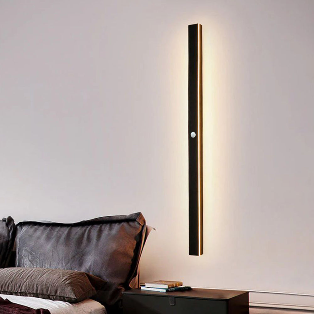 Linjär minimalistisk LED utomhus vävägglampa bild 6