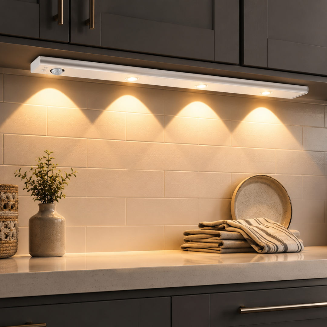 Alyvisun LED Skåpbelysning 60 cm – Rörelsesensor & Magnetisk