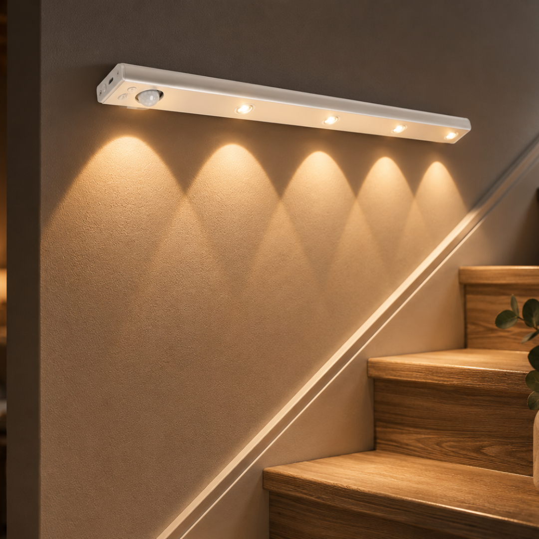 Alyvisun LED Skåpbelysning 60 cm – Rörelsesensor & Magnetisk