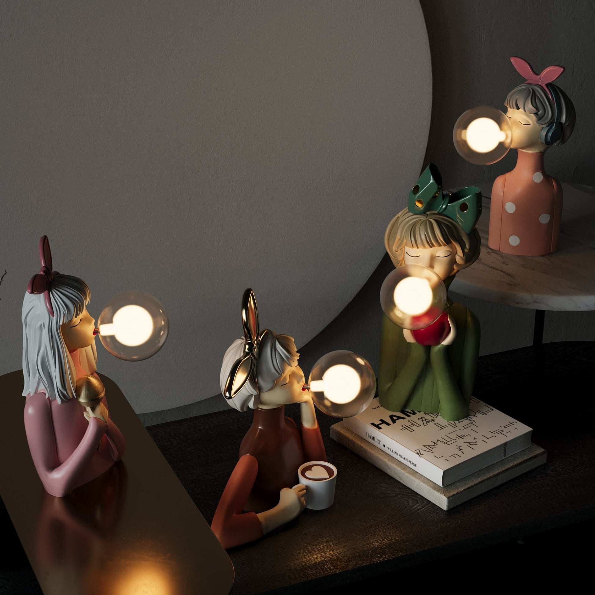 Skandinavisk modern bordslampa bild 6