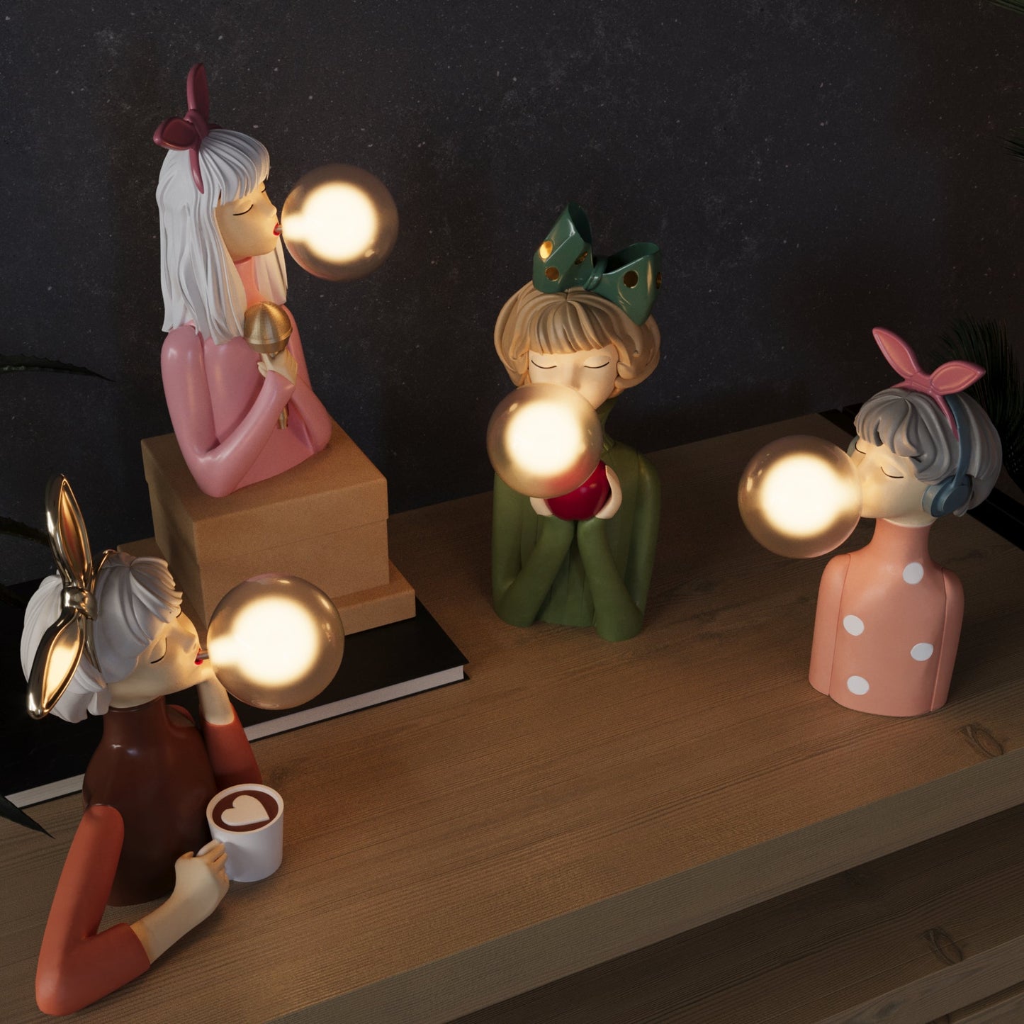 Skandinavisk modern bordslampa bild 7