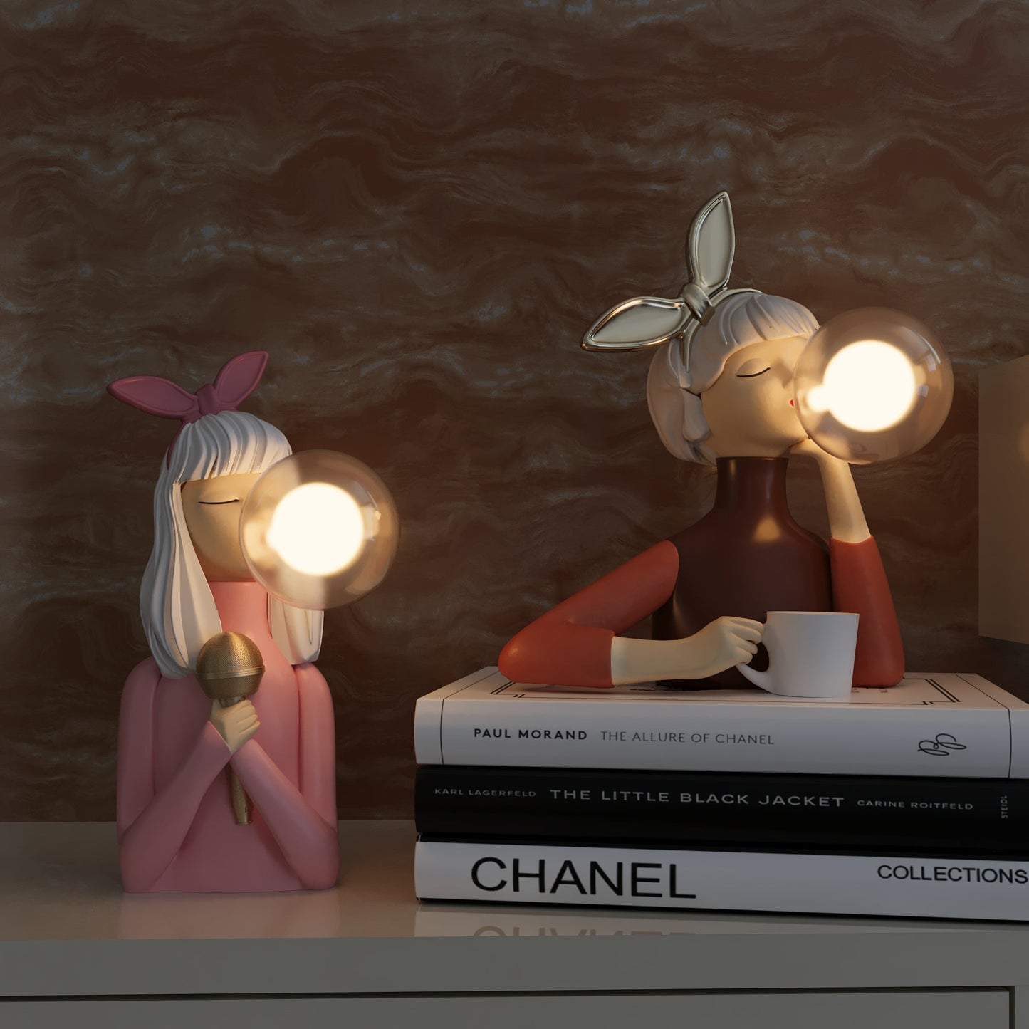 Skandinavisk modern bordslampa bild 9