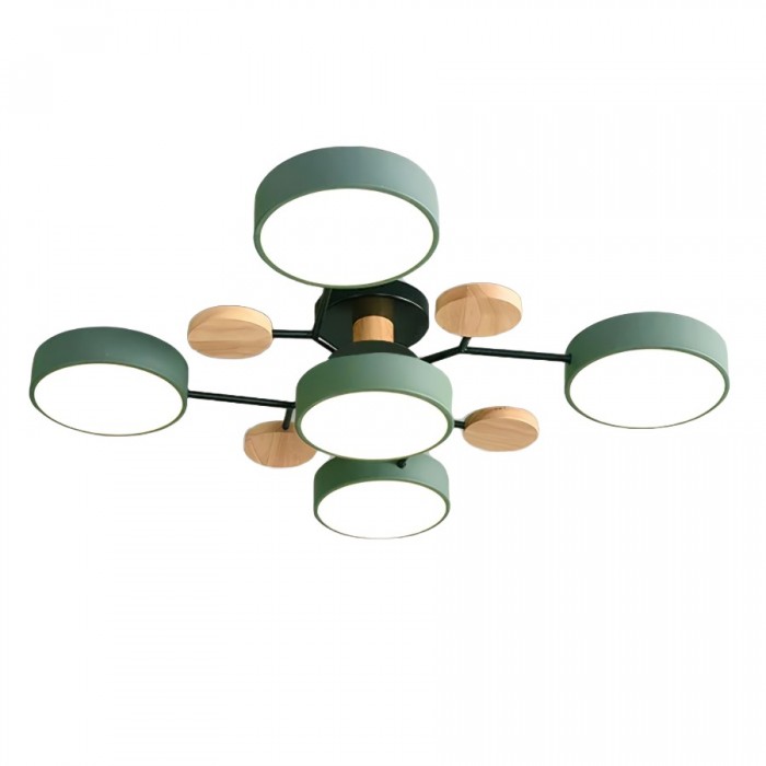 Rund LED-taklampa i mid-century modern stil bild 16