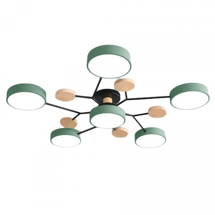 Rund LED-taklampa i mid-century modern stil bild 19