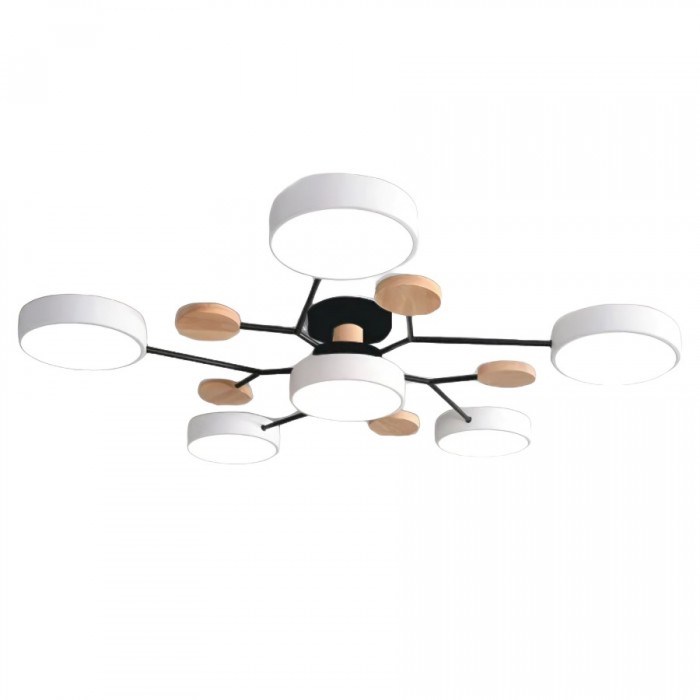 Rund LED-taklampa i mid-century modern stil bild 20