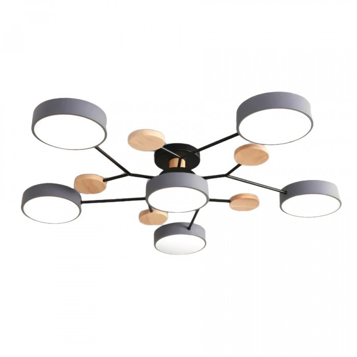 Rund LED-taklampa i mid-century modern stil bild 21