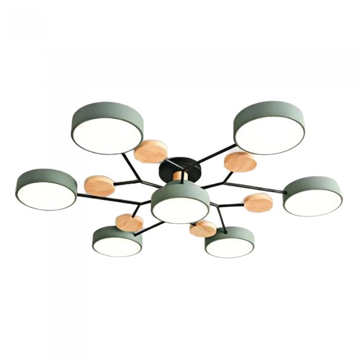 Rund LED-taklampa i mid-century modern stil bild 22