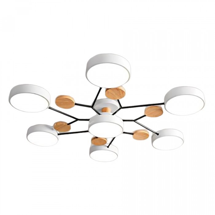 Rund LED-taklampa i mid-century modern stil bild 23