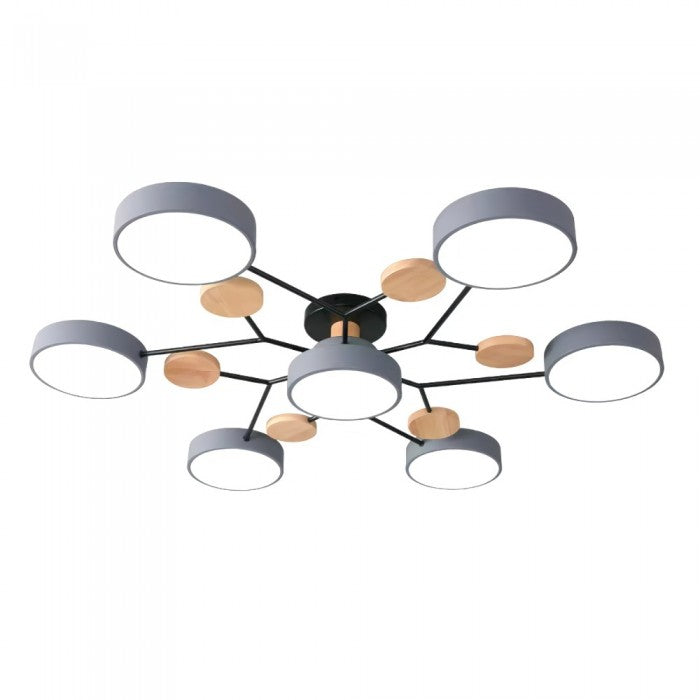 Rund LED-taklampa i mid-century modern stil bild 24