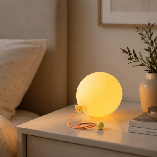 Mjukt LED-nattljus i Ballongform