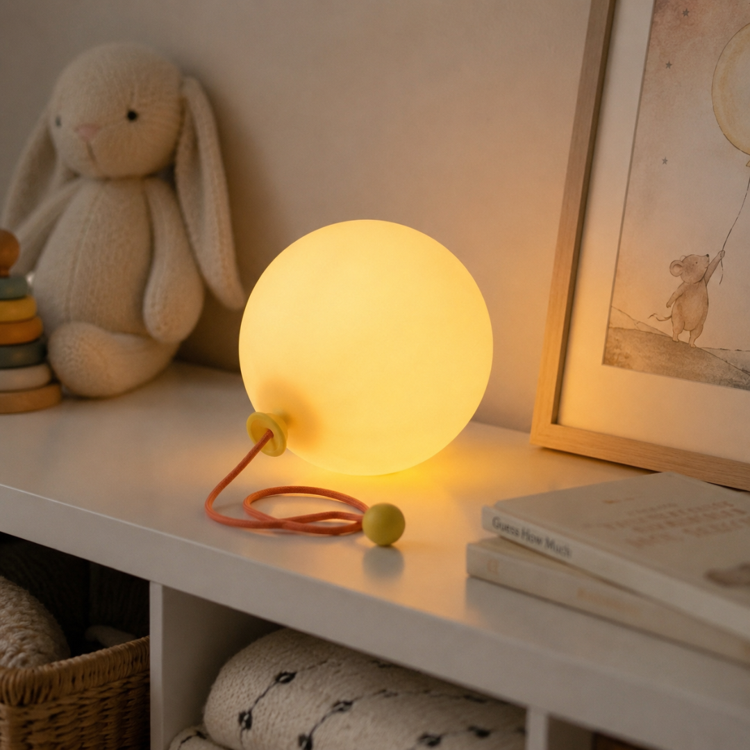 Mjukt LED-nattljus i Ballongform
