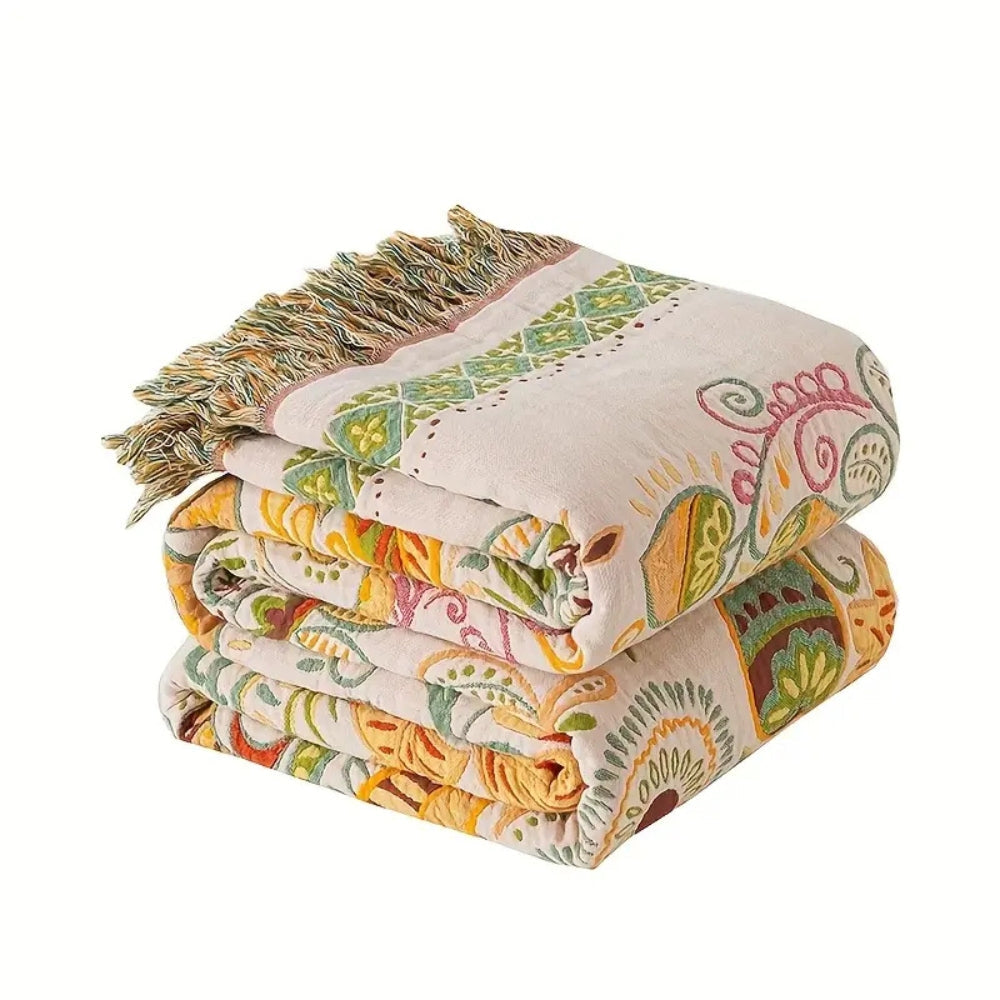 Tvättbar boho-pläd bild 7